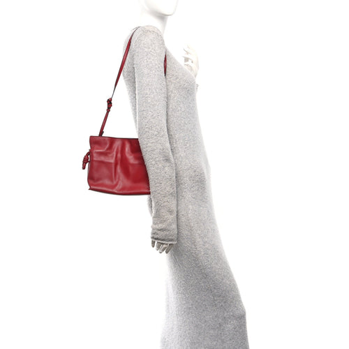 Calfskin Mini Flamenco Knot Bag Red