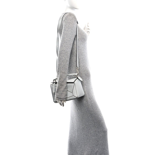 Calfskin Small Puzzle Bag Kaolin
