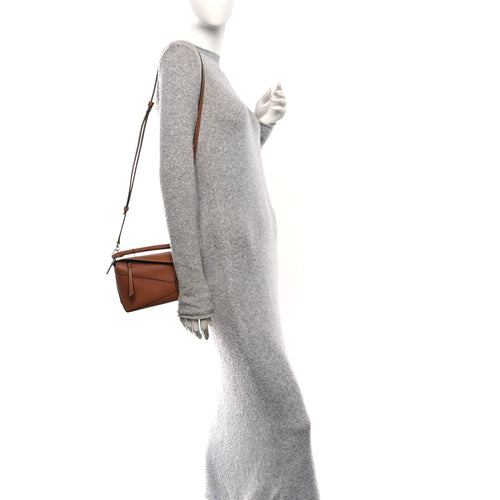 Calfskin Mini Puzzle Bag Tan
