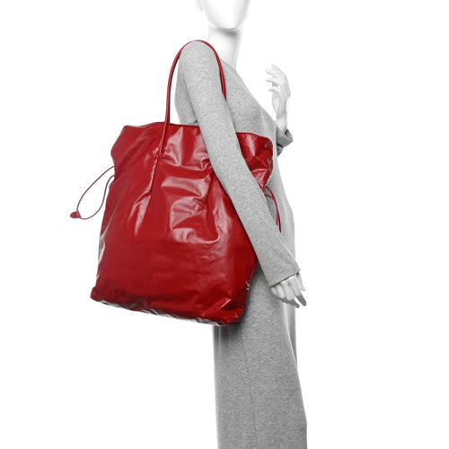 Calfskin Polly Tote Red