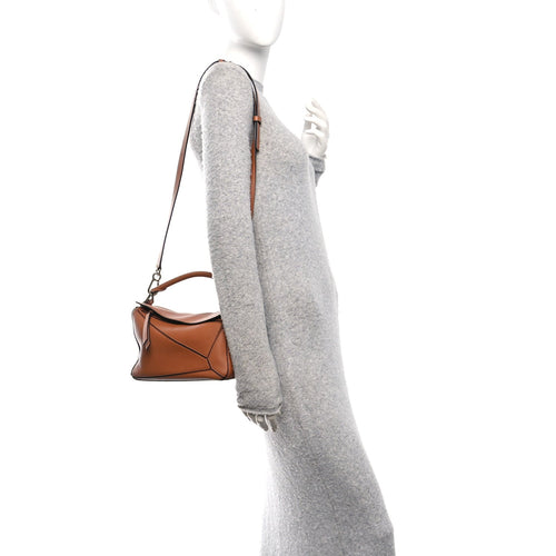 Calfskin Small Puzzle Bag Tan