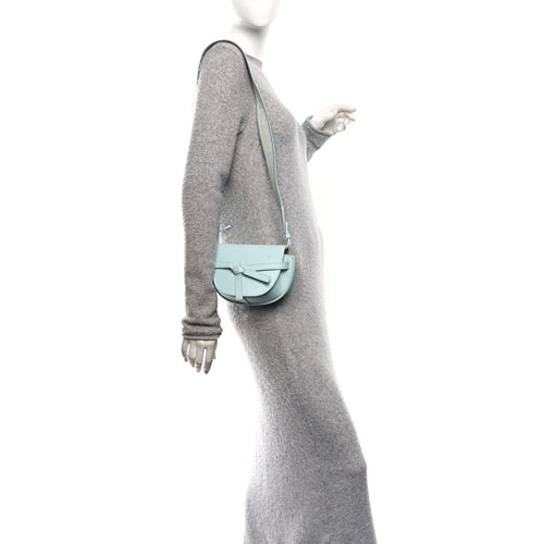 Calfskin Mini Gate Dual Bag Abyss Blue